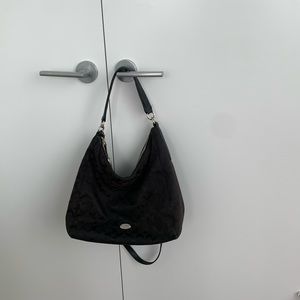 Monogram Coach Black Shoulder Bag